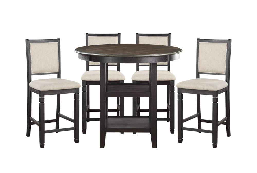 Taylor Brown/Black Counter Set For 4 1 Taylor Brown/Black Counter Set For 4