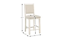 Taylor Brown/White 42" Counter Set For 4 -KitchenCraft Store 319513 detail 45