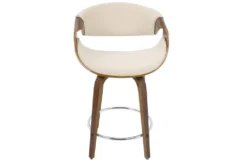 Curve Cream Counter Stool Set Of 2 -KitchenCraft Store 323616 front 04