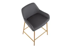 Danny Gold And Grey Counter Stool Set Of 2 -KitchenCraft Store 323620 top 31