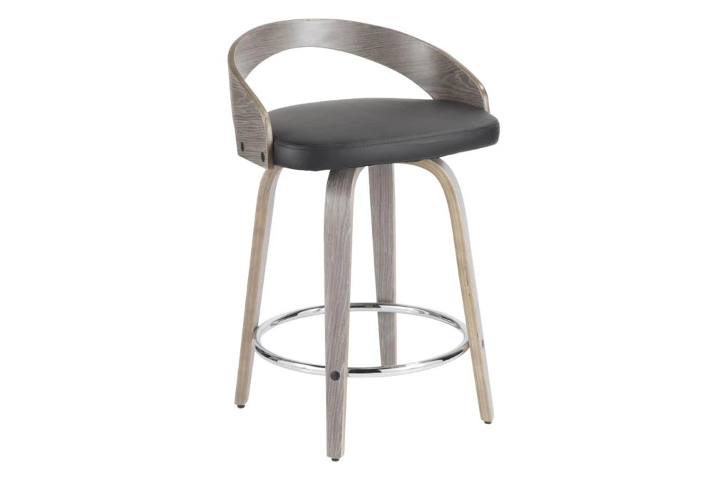 Gregg Black Counter Stool Set Of 2 3 Gregg Black Counter Stool Set Of 2 - Image 3