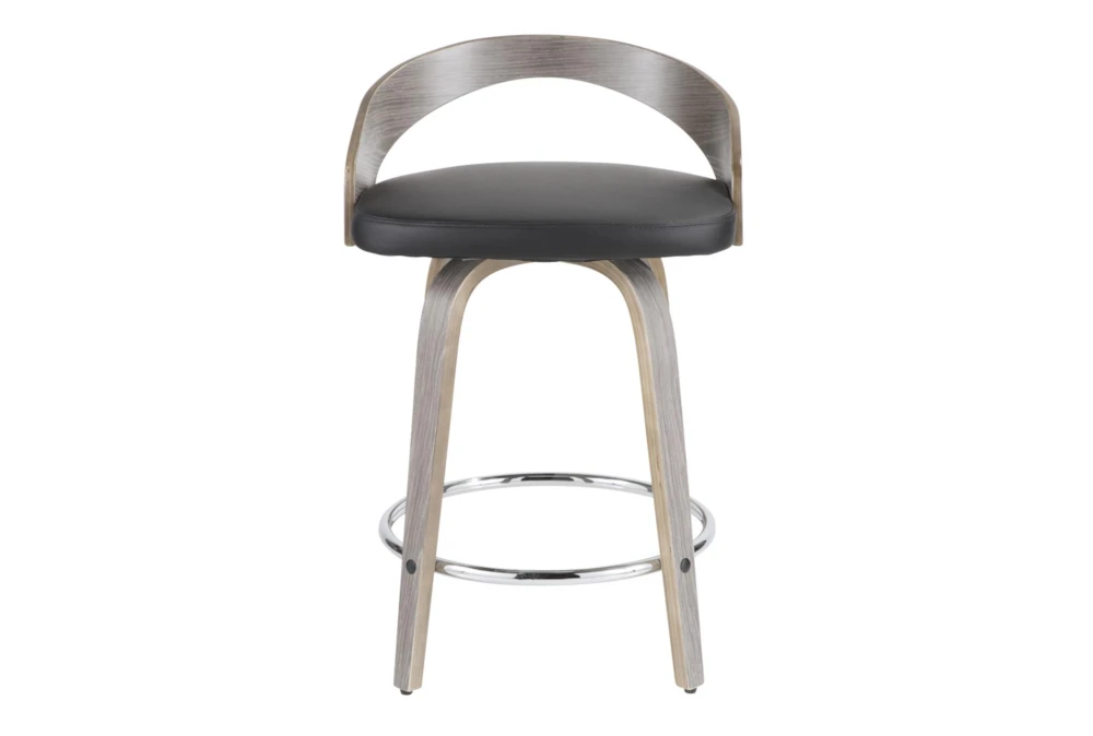 Gregg Black Counter Stool Set Of 2 4 Gregg Black Counter Stool Set Of 2 - Image 4