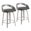 Gregg Black Counter Stool Set Of 2