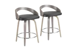 Gregg Black Counter Stool Set Of 2