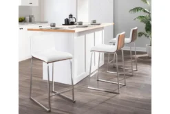 Marta White Counter Stool Set Of 2 -KitchenCraft Store 323653 room 85