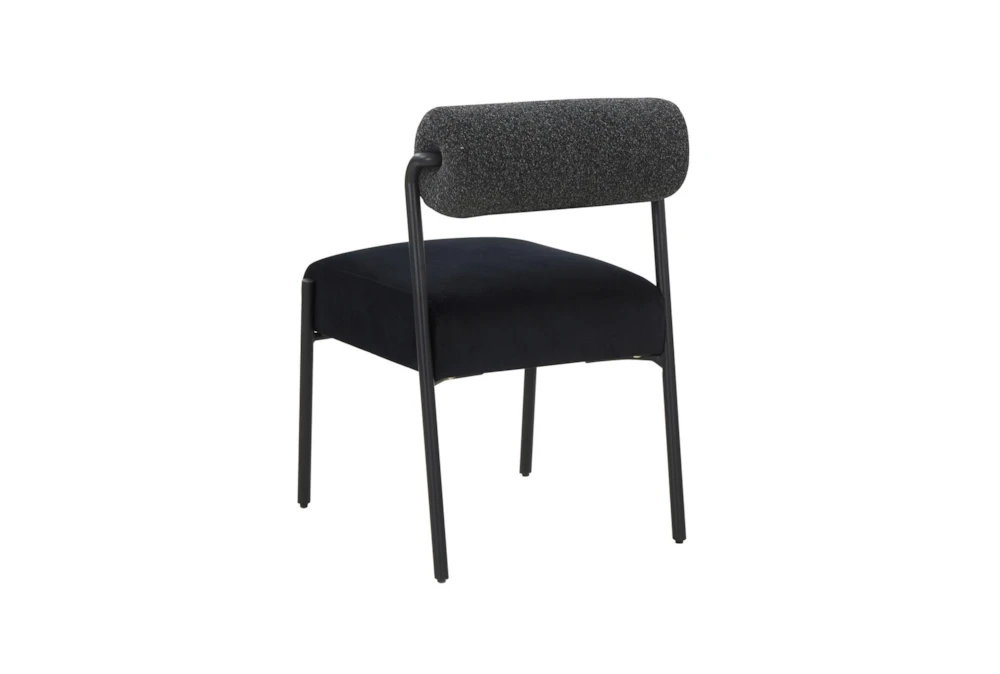 Jole Black And Cream Velvet Dining Chair Set Of 2 6 Jole Black And Cream Velvet Dining Chair Set Of 2 - Image 6
