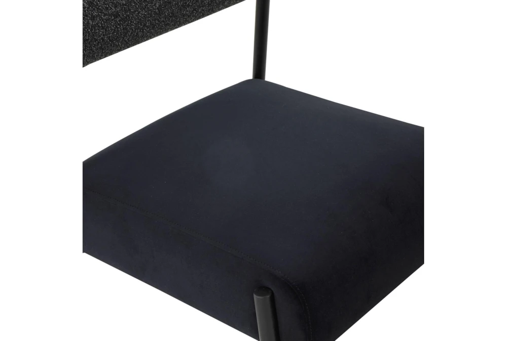 Jole Black And Cream Velvet Dining Chair Set Of 2 5 Jole Black And Cream Velvet Dining Chair Set Of 2 - Image 5