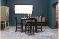 Percy 42" Counter Set For 4 30 Percy 42" Counter Set For 4 -KitchenCraft Store 56131 brown wood counter height set room 78