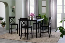 Percy 42" Counter Set For 4 37 Percy 42" Counter Set For 4 -KitchenCraft Store 56131 brown wood counter height set room 85