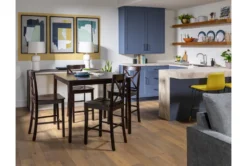 Percy 42" Counter Set For 4 38 Percy 42" Counter Set For 4 -KitchenCraft Store 56131 brown wood counter height set room 86