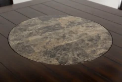 Sutton 48" Square Espresso Counter With Stool Set For 4 -KitchenCraft Store 68469 8