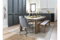 Amos 71-91" Extension Dining Table 15 Amos 71-91" Extension Dining Table -KitchenCraft Store 85249 grey wood dining table room 85