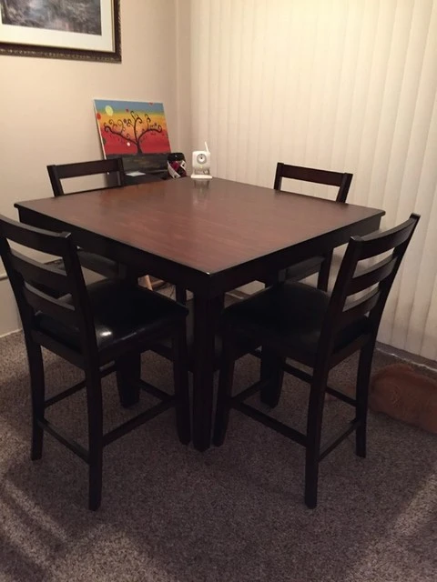 Jameson Espresso 40" Square Counter Set For 4 8 Jameson Espresso 40" Square Counter Set For 4 - Image 8